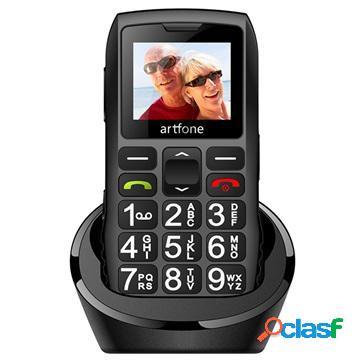 Telefono Artfone C1+ Senior con SOS - Doppia SIM - Grigio