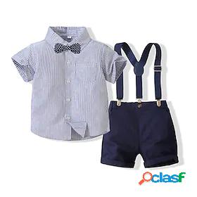 Toddler Boys Shirt Shorts Clothing Set Short Sleeve 2 Pieces