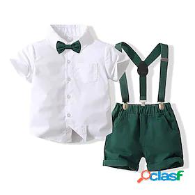 Toddler Boys Shirt Shorts Clothing Set Short Sleeve 2 Pieces