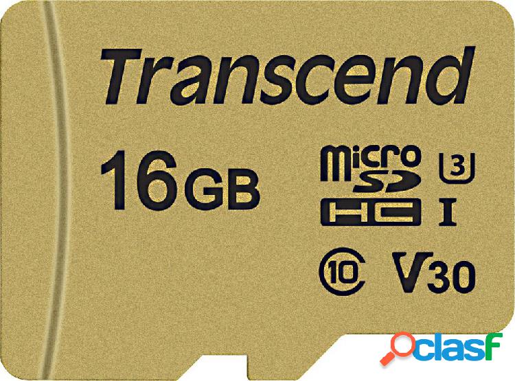 Transcend Premium 500S Scheda microSDHC 16 GB Class 10,