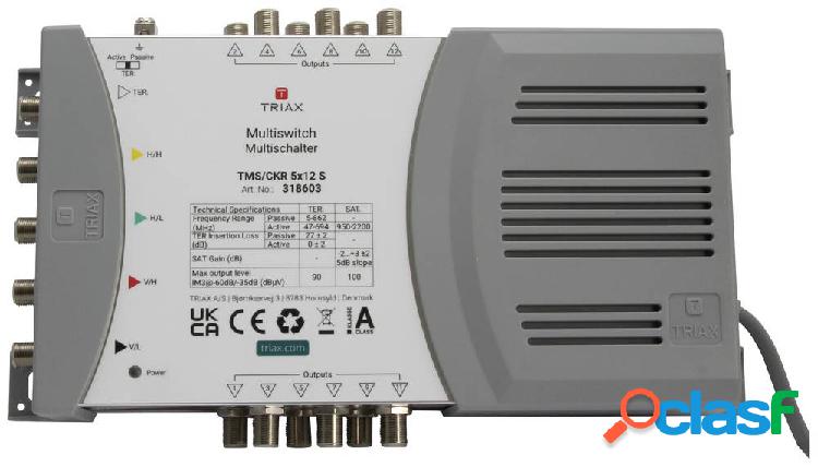 Triax TMS/CKR 5x12 S SAT multiswitch Ingressi (Multiswitch):