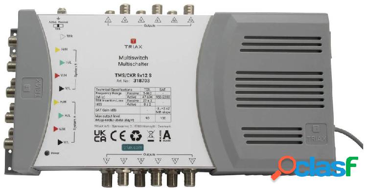 Triax TMS/CKR 9x12 S SAT multiswitch Ingressi (Multiswitch):