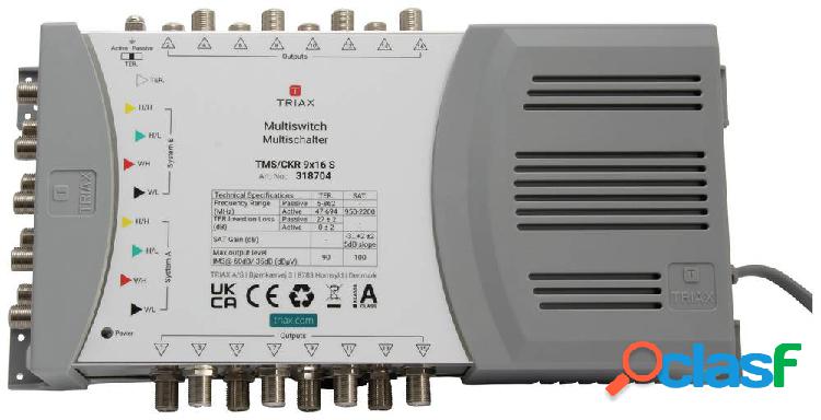 Triax TMS/CKR 9x16 S SAT multiswitch Ingressi (Multiswitch):