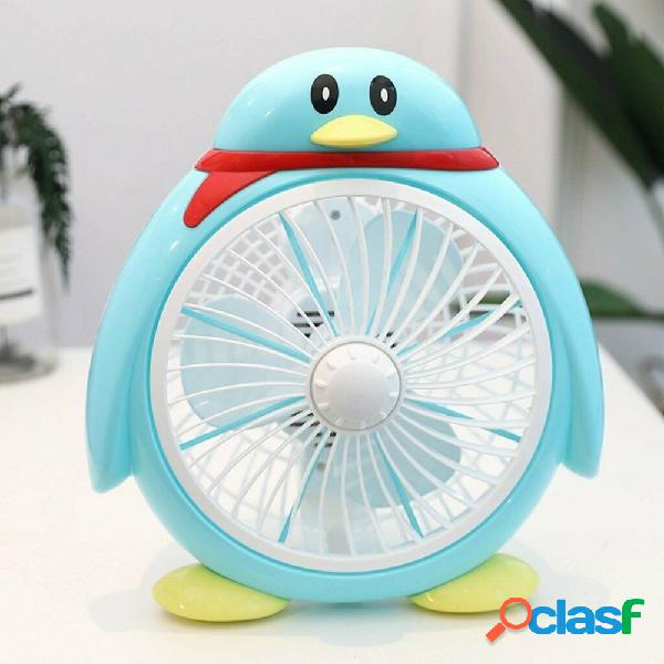 VENTILATORE DA TAVOLO 3 VENTOLE A FORMA DI PINGUINO