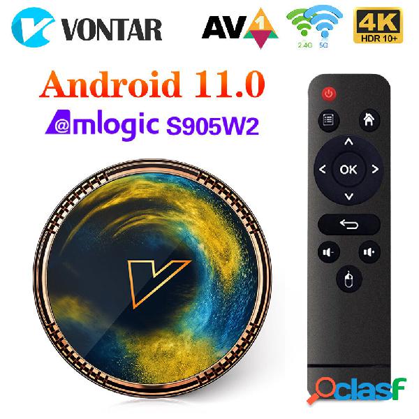 VONTAR X2 Amlogic S905W2 Smart TV Scatola Android 11 4G 32GB