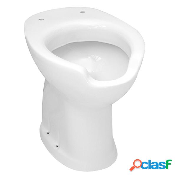 Vaso aperto disabili ceramica bianca con scarico a pavimento