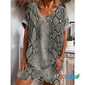 Womens 2 Pieces Loungewear Sets Comfort Sweet Geometic