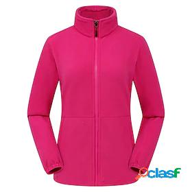 Womens Fleece Hiking Fleece Jacket Outdoor Thermal Warm Warm