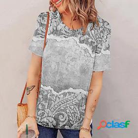 Womens T shirt Tee Graphic Patterned Casual Weekend Painting