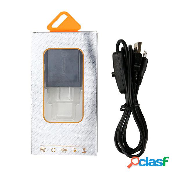 YAHBOOM® Raspberry Pi 5V 3A Alimentatore Caricatore con