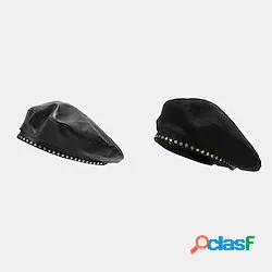 autunno inverno berretti neri cappelli per uomo donna moda