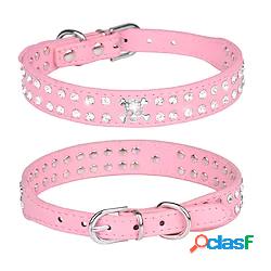 collare per animali domestici con strass lucido collare per