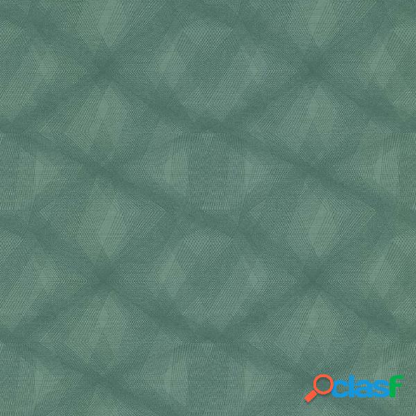 couleurs & matières Carta da Parati Diamond Lines Verde
