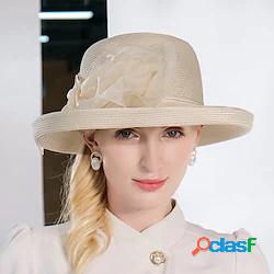 eleganti cappelli da donna in poliestere con fiocco/fiocco