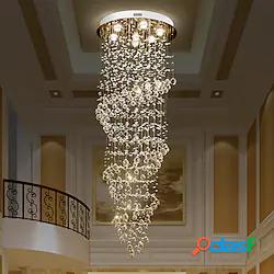 lampadario di cristallo plafoniera di cristallo 170cm luci