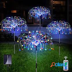 luci solari da giardino 480 led fuochi d'artificio luci per