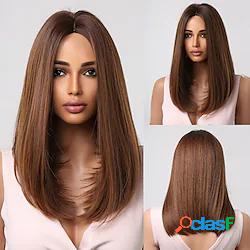 parrucche sintetiche diritte medie da 18 pollici haircube