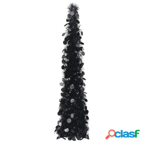 vidaXL Albero di Natale Artificiale Apribile Nero 120 cm PET