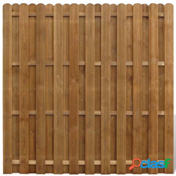 vidaXL Hit and Miss Pannello di Recinzione in Legno 180x180