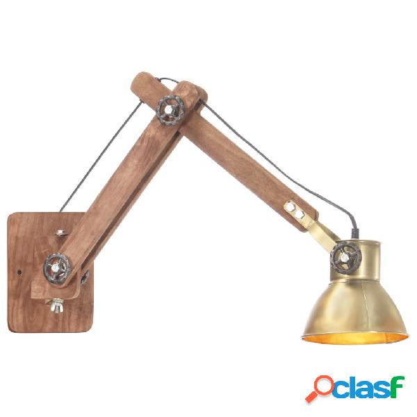 vidaXL Lampada da Parete Stile Industriale Ottone Rotonda