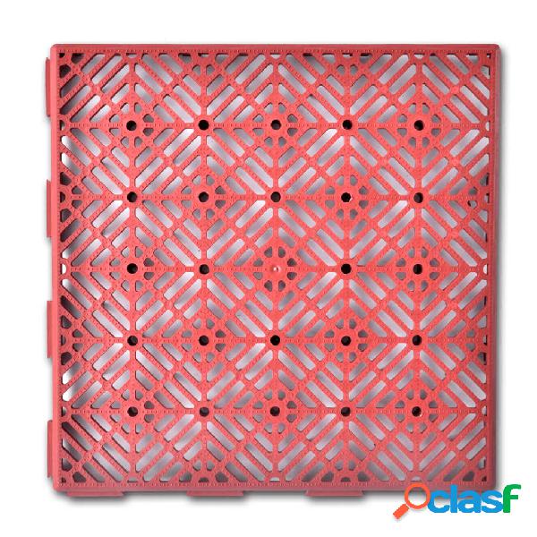 vidaXL Set 24 pezzi Piastrelle plastica pavimento giardino