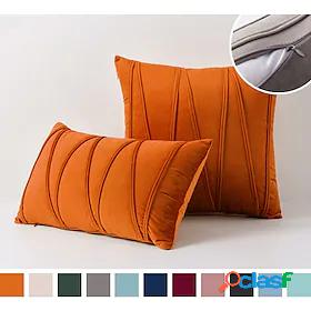 1 pcs Polyester Pillow Cover, Modern Punk Striped Solid