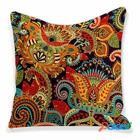 1 pcs Polyester Pillow Cover, Simple Casual Print Square