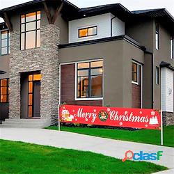 1 pz Natale Albero Renna Babbo Natale Ghirlanda di stendardi
