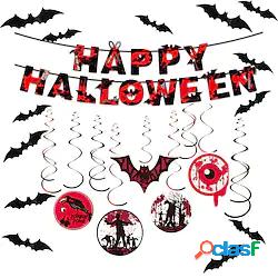 1 set Halloween Albero Pipistrello Fantasma Ghirlanda di