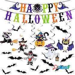 1 set Halloween Zucca Pipistrello Fantasma Ghirlanda di