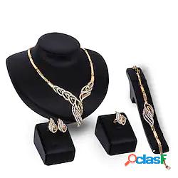 1 set I monili nuziali For Per donna Zircone cubico Chiaro