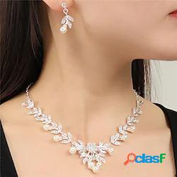 1 set Set di gioielli I monili nuziali For Per donna Formale
