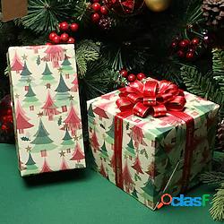 10 pezzi Natale Albero Renna Carta da regalo per Regalo