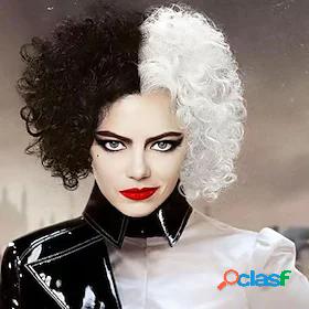 101 Dalmatians Cruella De Vil Cosplay Wigs Middle Part