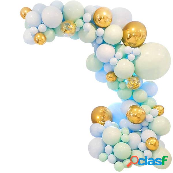 124 pezzi arco di palloncini set amaretto colore compleanno