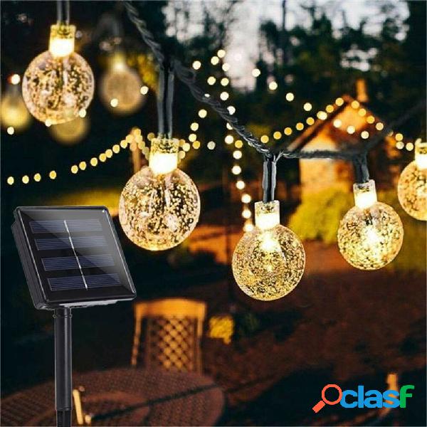 12M 8 modalità 100LED solare String Light Crystal Ball