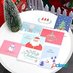 16 pezzi Natale Albero Renna Babbo Natale Scheda Carte di