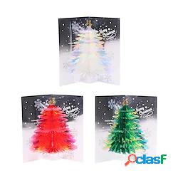 2 pezzi Natale Albero Scheda Schede pop-up 3D Carte di