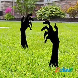 2 pezzi di halloween fantasma mano silhouette giardino