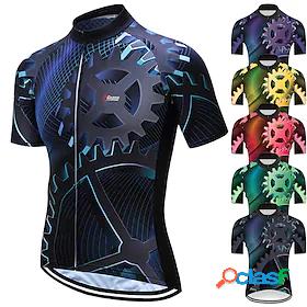 21Grams Mens Short Sleeve Cycling Jersey Bike Jersey Top