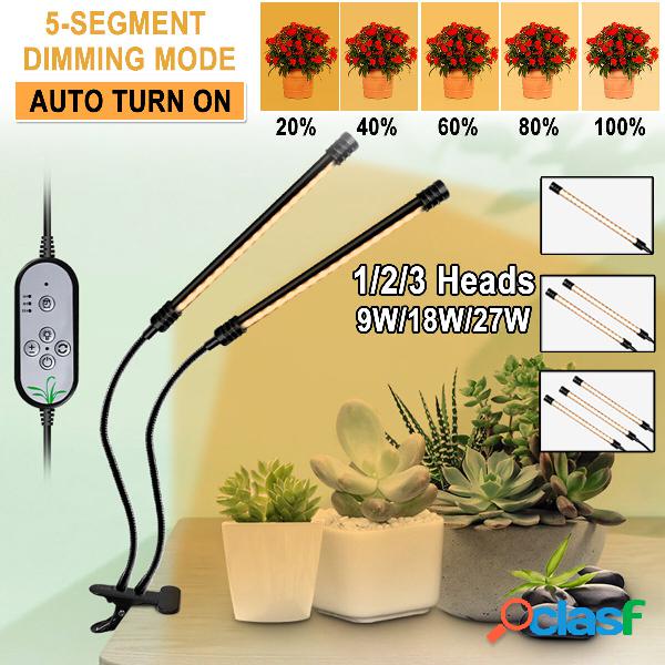 2/3/4 teste 5730 USB LED pianta coltiva la luce dimmerabile