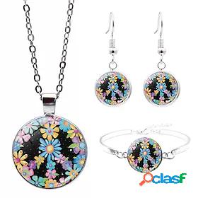 3pcs Jewelry Set Womens Street Gift Daily Geometrical Alloy