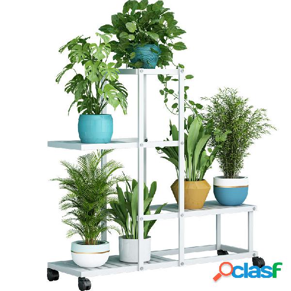 4 vasi per interni ed esterni da giardino supporto per