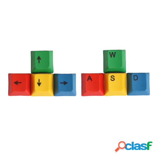 4Pcs a Set Profilo OEM RGBY Colore PBT Dyesub Keycaps WASD