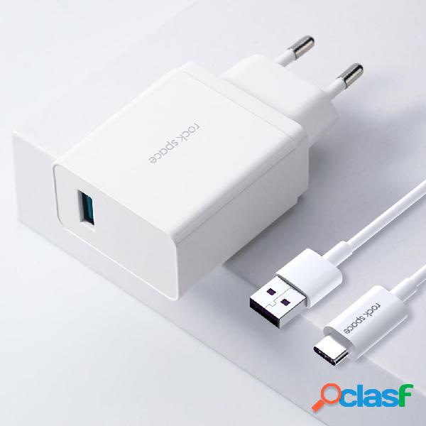 Adattatore per caricabatterie USB a ricarica rapida ROCK 18W