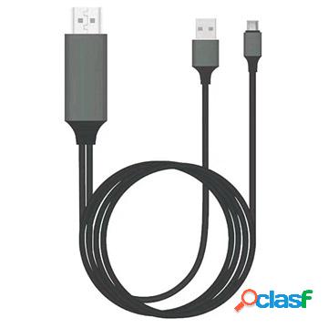 Adattatore universale da tipo C a HDMI - 2 m - nero