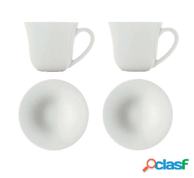 Alessi Ku Tazza da Caffè + Piattino - Set 2pz