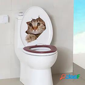 Animals Wall Stickers Toilet, Removable PVC Home Decoration