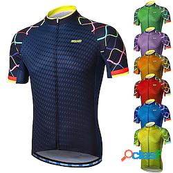 Arsuxeo Per uomo Maglia da ciclismo Manica corta Bicicletta