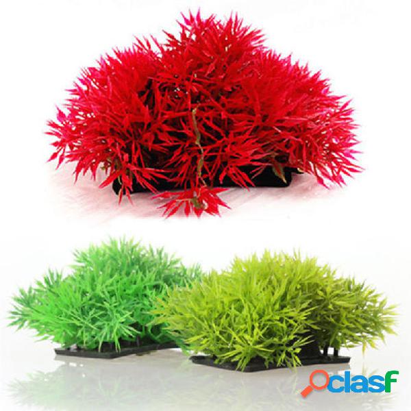 Artificiale Erba Acquario Decor Acqua Weeds Ornamento Pianta